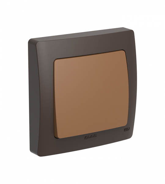 INTER SIMPLE ALLUMAGE LAP AQUA ENCASTRÉ MARRON