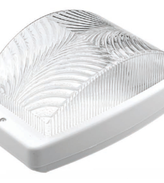 lampe IP44 E27 165x260mm max 60W ou 26W ESL blanc