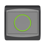 BOUTON POUSSOIR LAP GALAXY GRIS-FONCÉ 10215GR