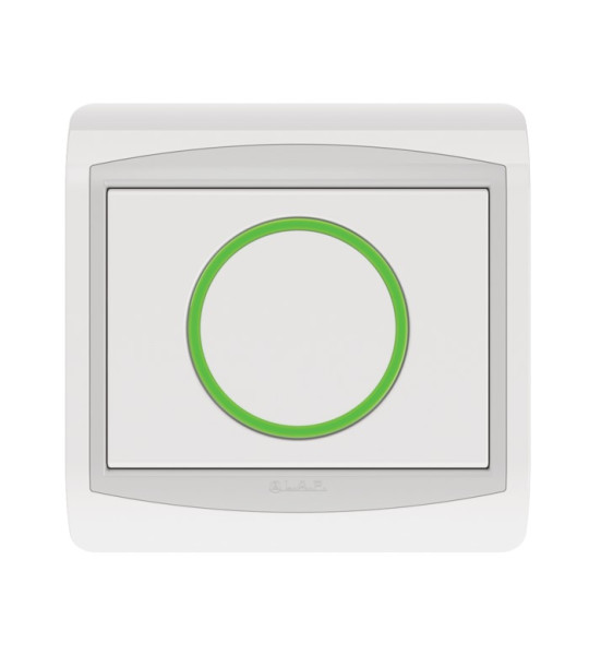 BOUTON POUSSOIR LAP GALAXY BLANC 10215BL